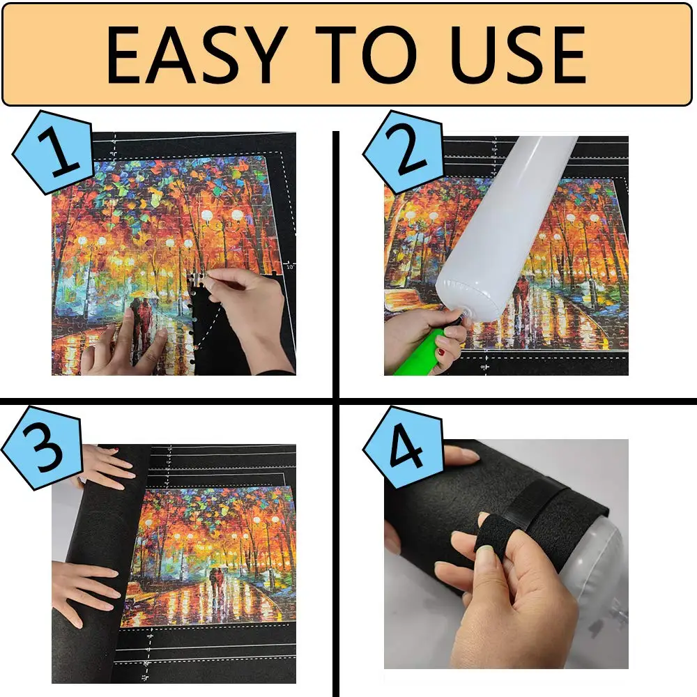 Puzzle-Aufbewahrungsdecke für Kinder, Puzzle-Spielzeug, mehrere Spezifikationen mit Tasche, tragbar, Eltern-Kind-Früherziehung, Geschenke TMZ – Detail 6