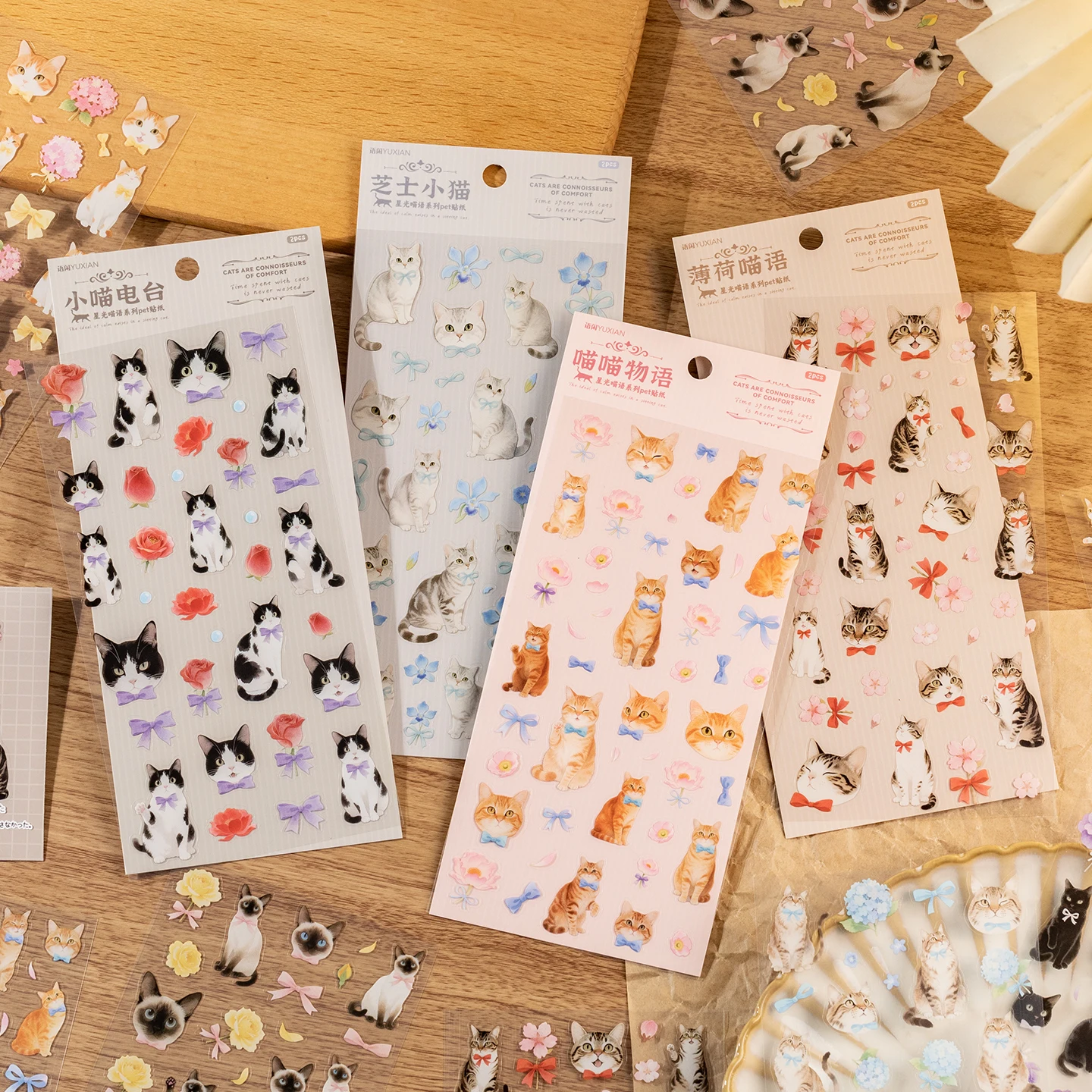 

4 стиля, милые кошки, наклейки для домашних животных, ручная учетная запись для скрапбукинга, сделай сам, материал для коллажа, украшение для фона, принадлежности для журналов