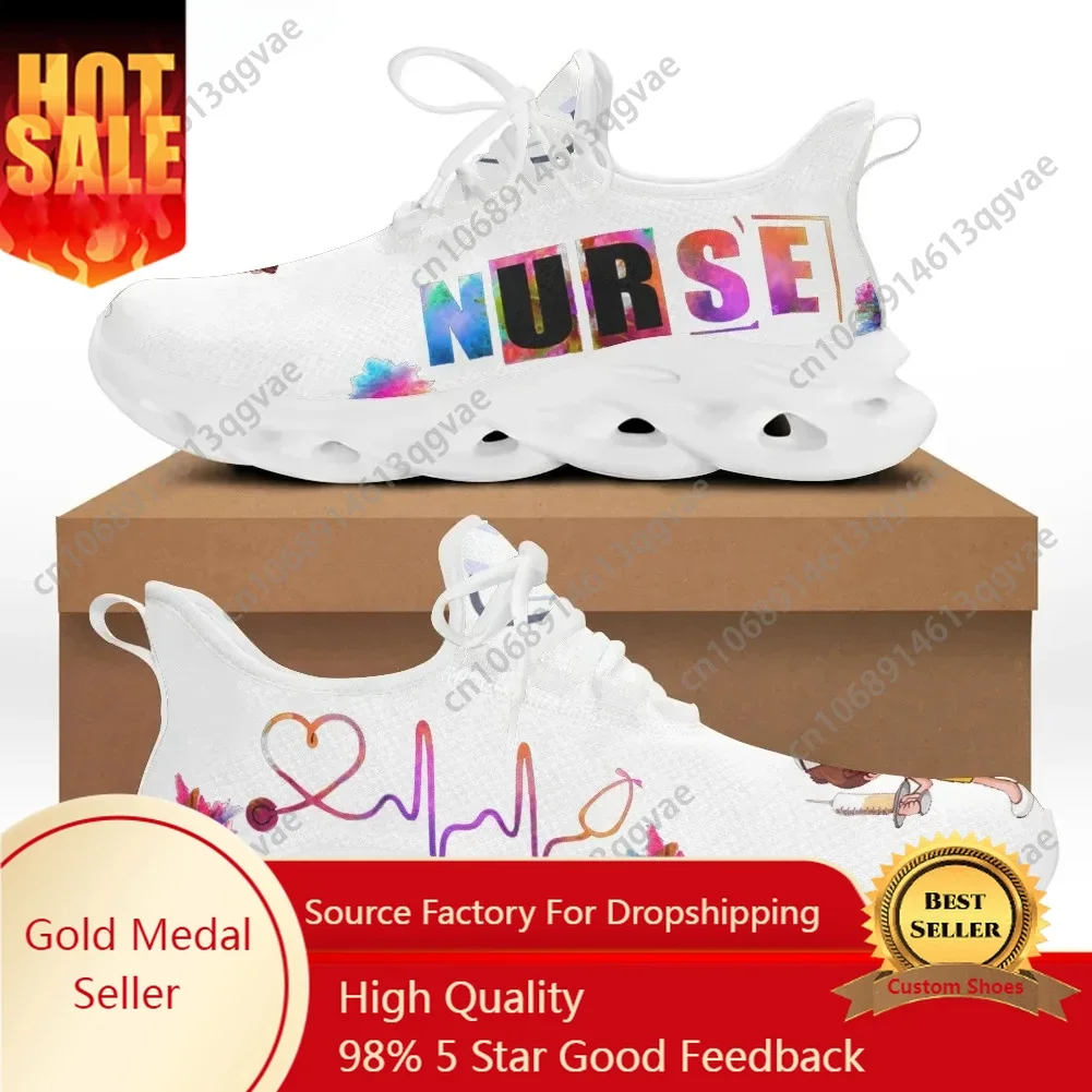 

Fashion Nursing Women Sneakers Breathable Mesh Running Shoes For Ladies Female Wear-Resistant Walking Footwear