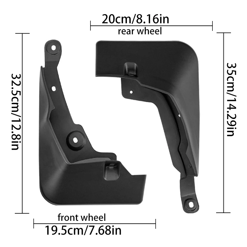 Mud flaps/splash guards designed for Toyota RAV4 2020-2022 (without running boards), automotive modification parts, tire mud gua