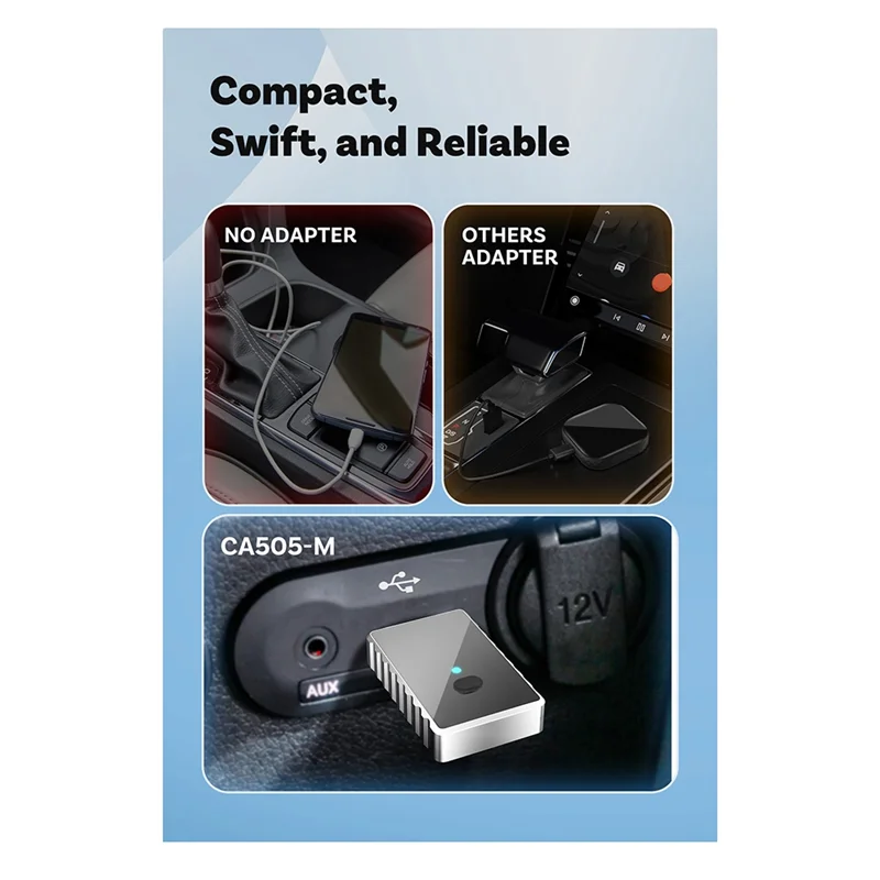 

AW-Wireless Carplay Adapter Car Gadget Smart Box Plug And Play Wifi Fast Connection