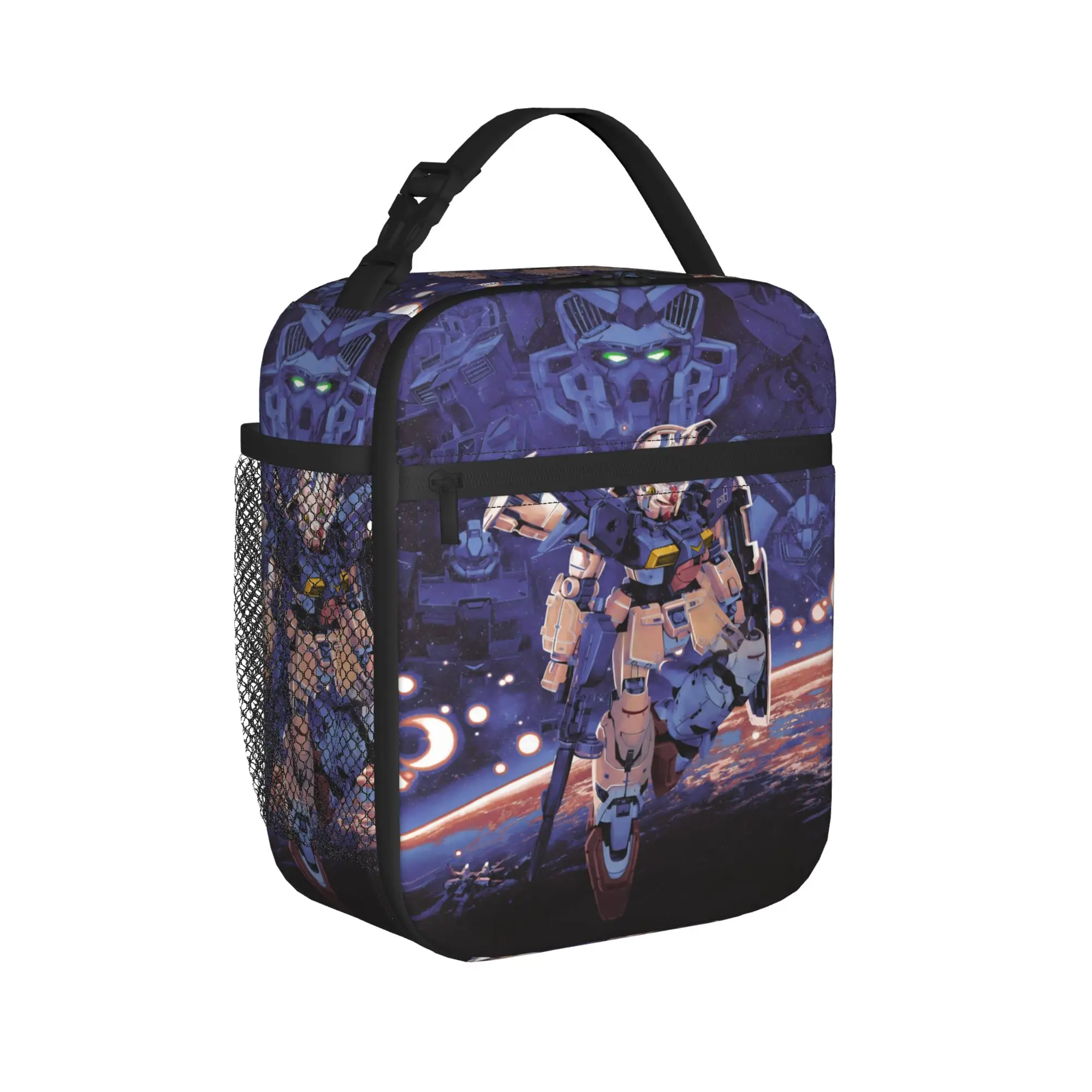 mobile suit gundams Merch Insulated Lunch Bag For Outdoor  Storage Food Boxes Reusable Thermal Cooler Lunch Boxes