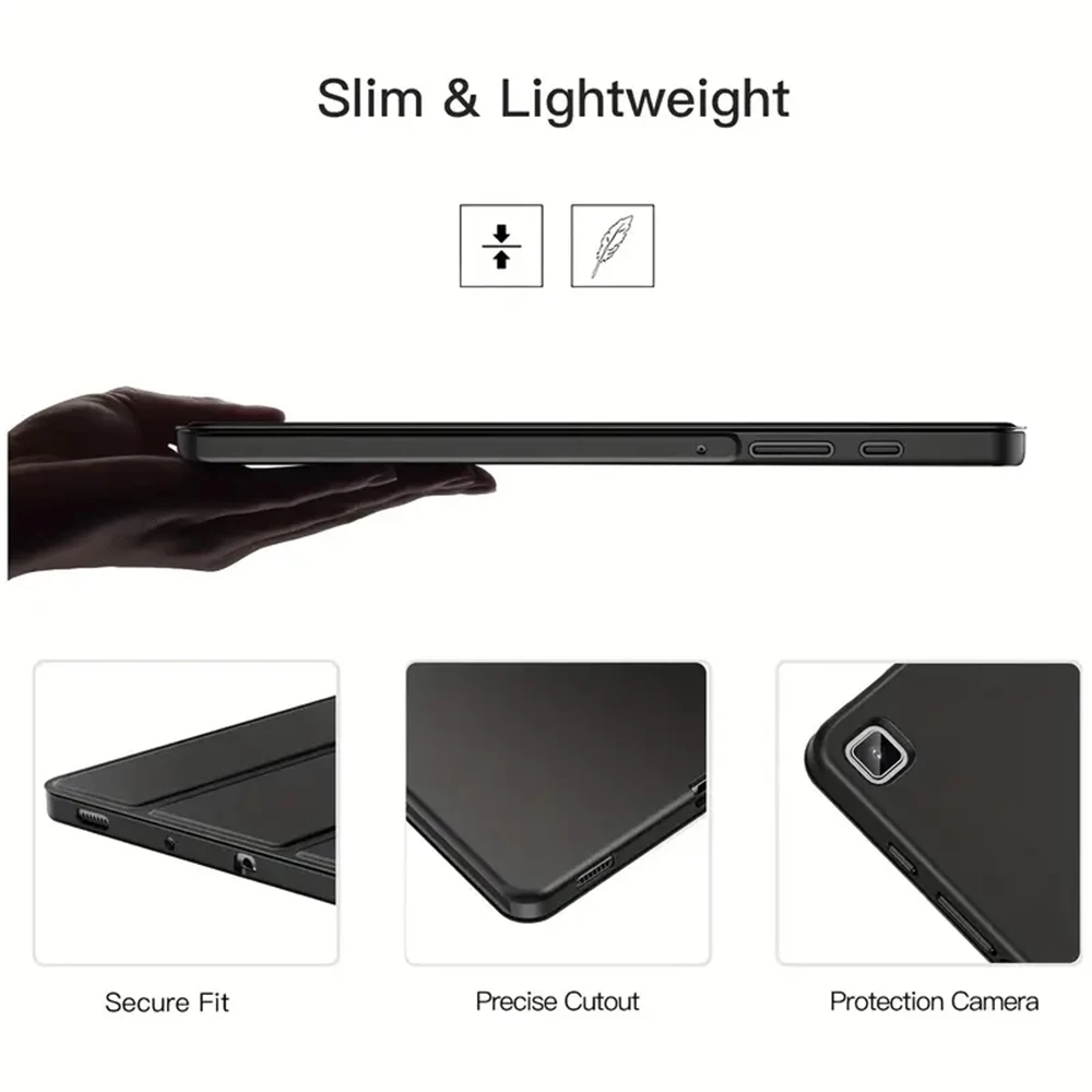 غطاء لهاتف سامسونج جالاكسي اللوحي حافظة لهاتف S6 لايت 10.4 تاب A9 A8 A7 S7 S8 S9 S10 FE غطاء سيليكون ذكي وظيفة النوم التلقائي #5