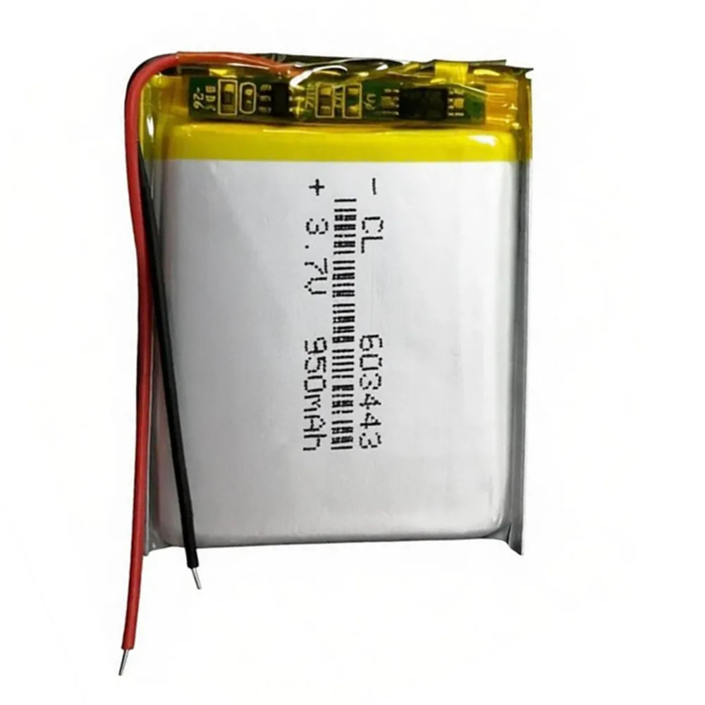 1-10PCS 3.7V 950mAh 603443 Rechargeable Lithium Polymer Battery For Bluetooth Headset Speaker Mouse LED Lamp Light Headphones