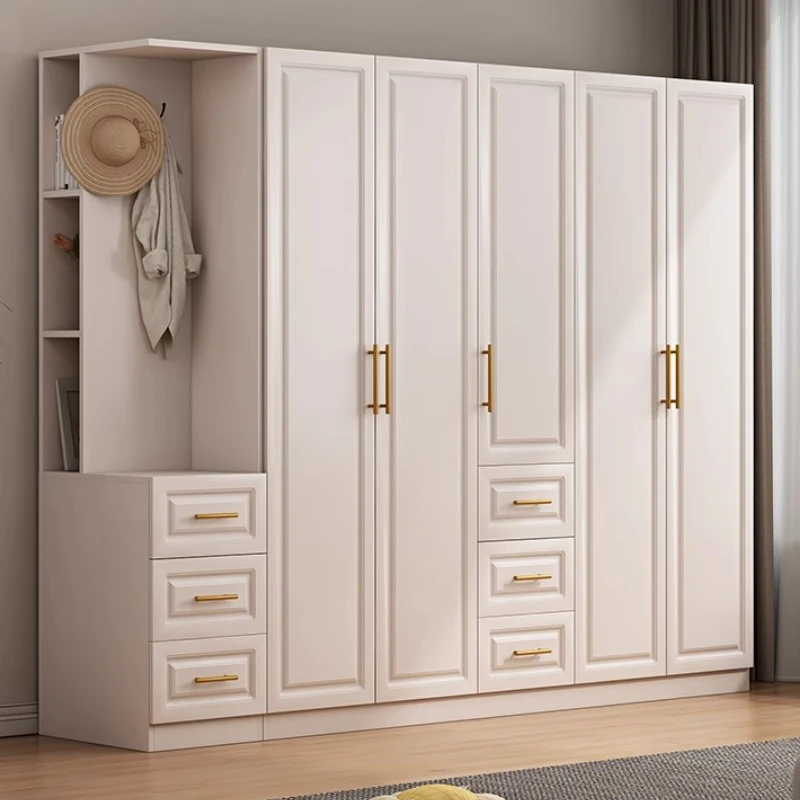 

Solid Wood Wardrobe Luxury European White Drawer Wardrobe Strorage Organization Armarios Dormitorio Nordic Furniture Bedroom
