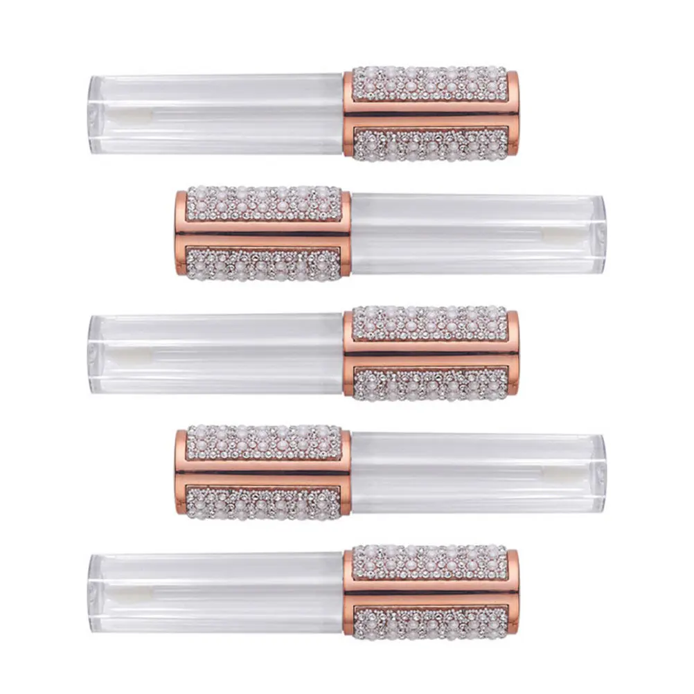 5Pcs Lip Gloss Tubes Lightweight DIY Round Small Refillable Lip Balm Containers for Craft Storage Lipstick Container view 6