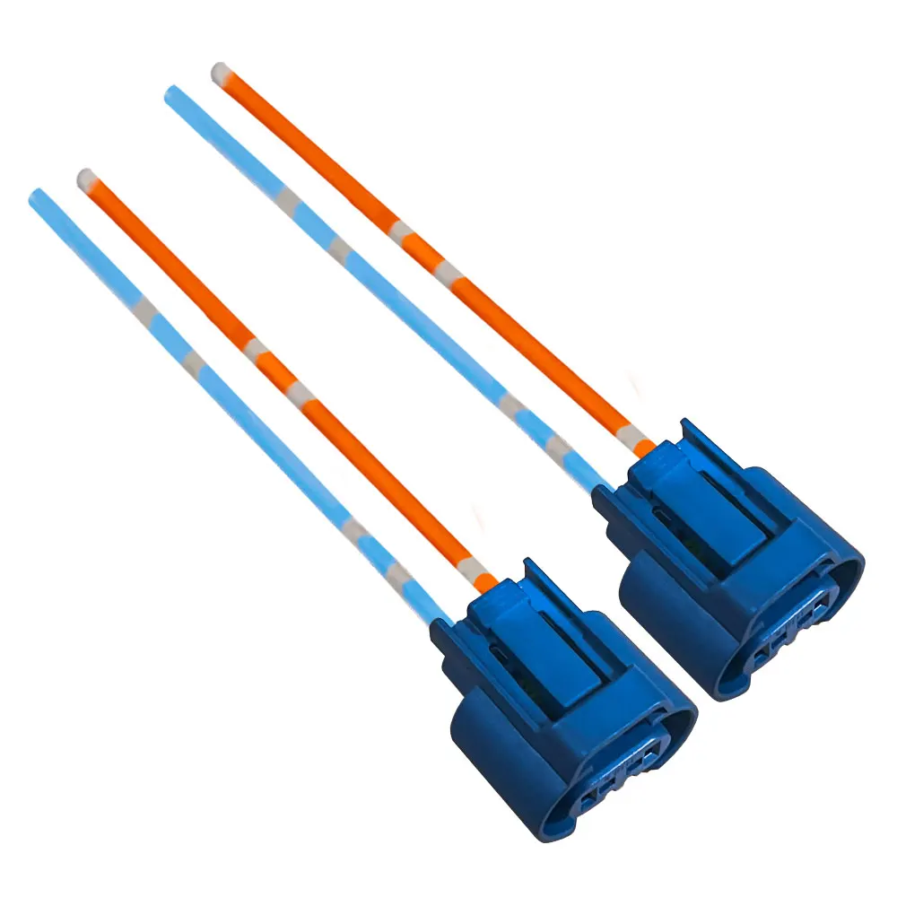 2pcs Auto connector Fog Light Lamp headlight high low beam lamp Plug Wiring Harness 9005 HB3 9012 9006 HB4