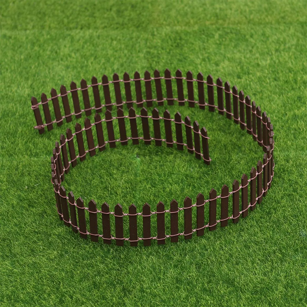 سياج مصغر خشبي واقعي يمكنك صنعه بنفسك لحديقة الجنية لبيت الدمى بونساي تررم ديكور ملحقات منزلية صغيرة #4