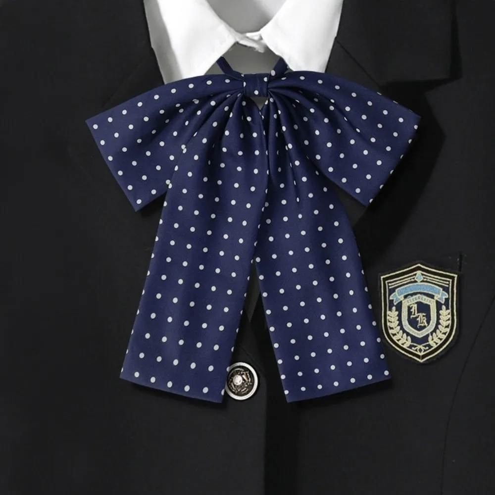 Polka Dot Pattern Bow Tie Necktie Bowsknot Collar Style Colorful Design Lolita Bow Tie Women's Size Adjustable Length