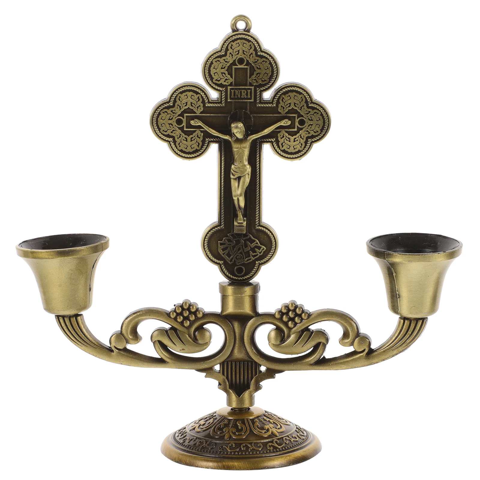 

Party Decoration Holy Holder Metal Ornament Candlestick Table European Style Zinc Alloy for