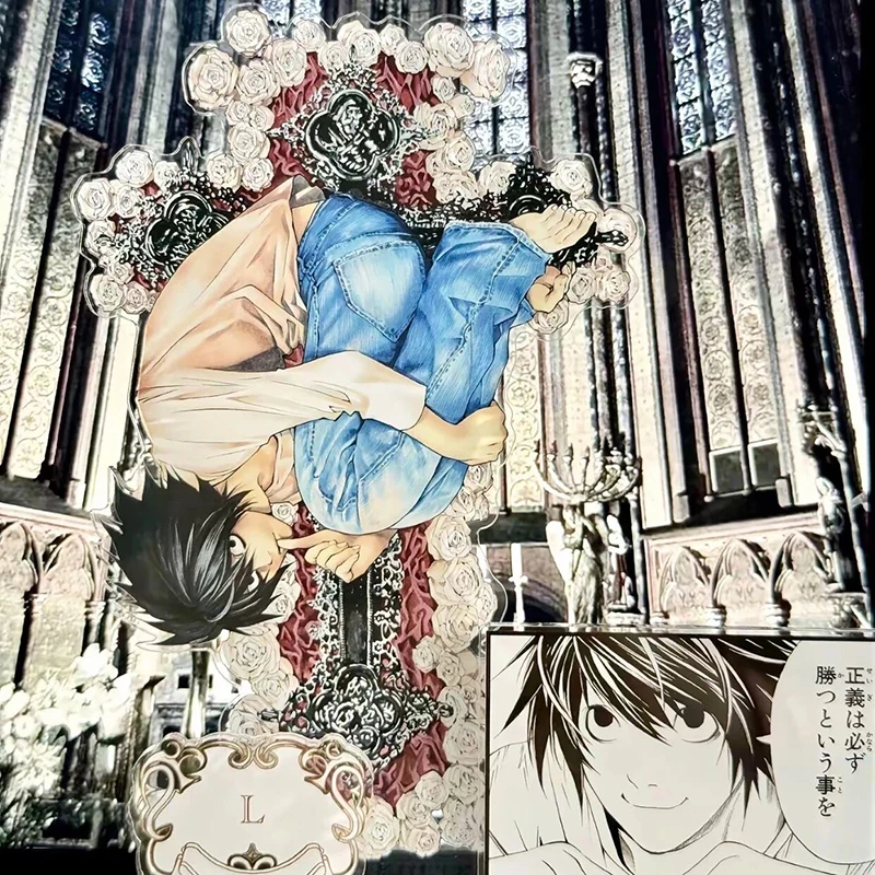 Anime DEATH NOTE Yagami Light L L·Lawliet Cosplay Figure Stand Acrylic Standing Plate Desktop Decoration Ornament Props