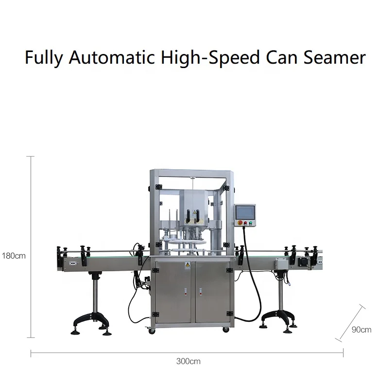 Factory Price High Speed New Design Automatic Tuna Tin Can PET Bottle Seaming Canning Machine