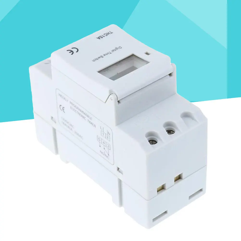 Mini Programmable Timer 12V Dc 1-168 Hours Control For Lights Machines Lcd Display Memory Backup Switch