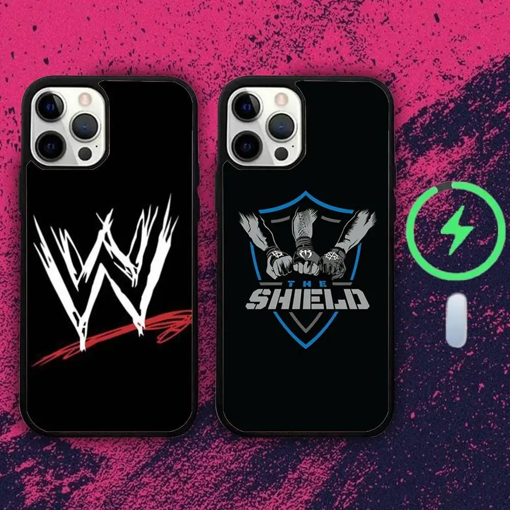 

WWES-S S-Shield-ds Phone Case For iPhone 16e,16,15,14,13,12,11,Plus,Pro,Max,Mini Magsafe Magnetic Wireless Charging