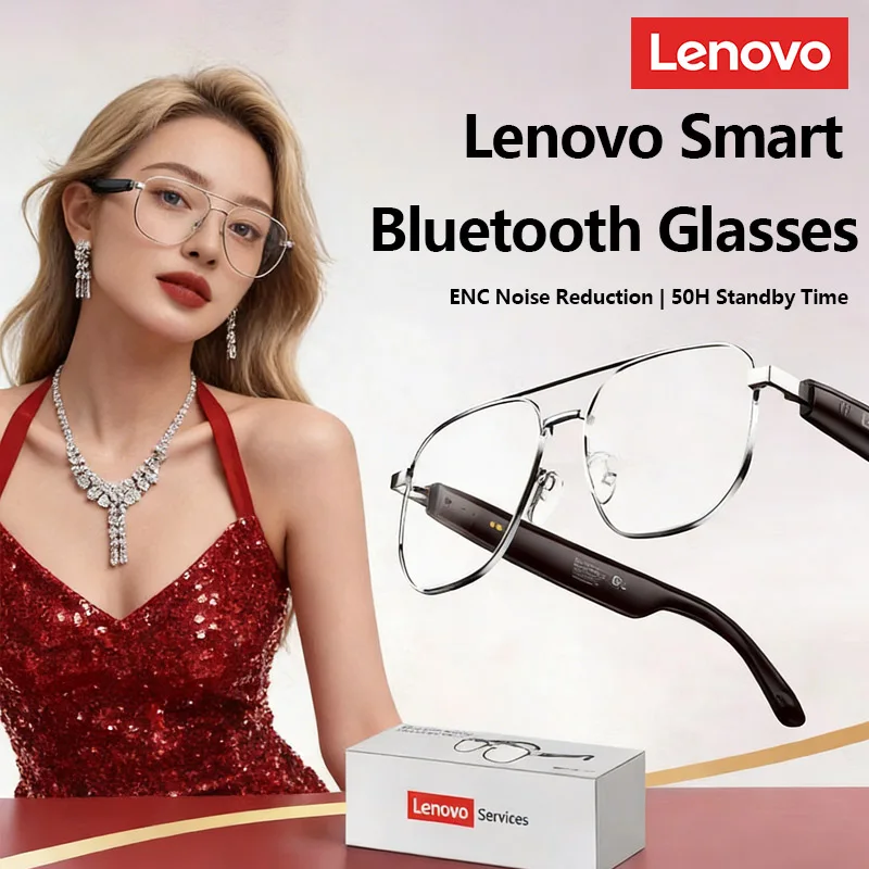 

Умные музыкальные солнцезащитные очки Lenovo с беспроводными Bluetooth-наушниками, HIFI-звуком, функцией громкой связи и HD-микрофоном GS105