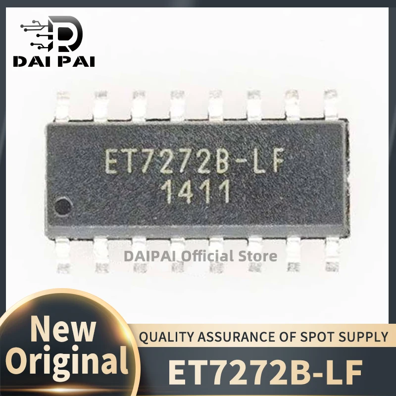 (2Pcs-5Pcs/Lot)  100% New original ET7272B ET7272 ET7272B-LF ET7272B 7272B-LF SOP16 Chipset