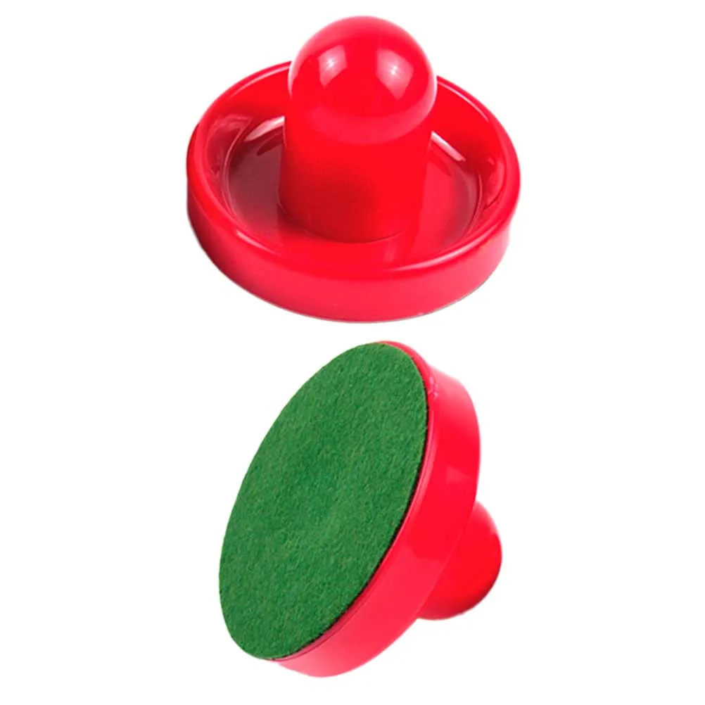 

2PCS Air Hockey Paddles High Quality Replacement Ergonomical Design Hard Material Red Color Fit Standard Tables