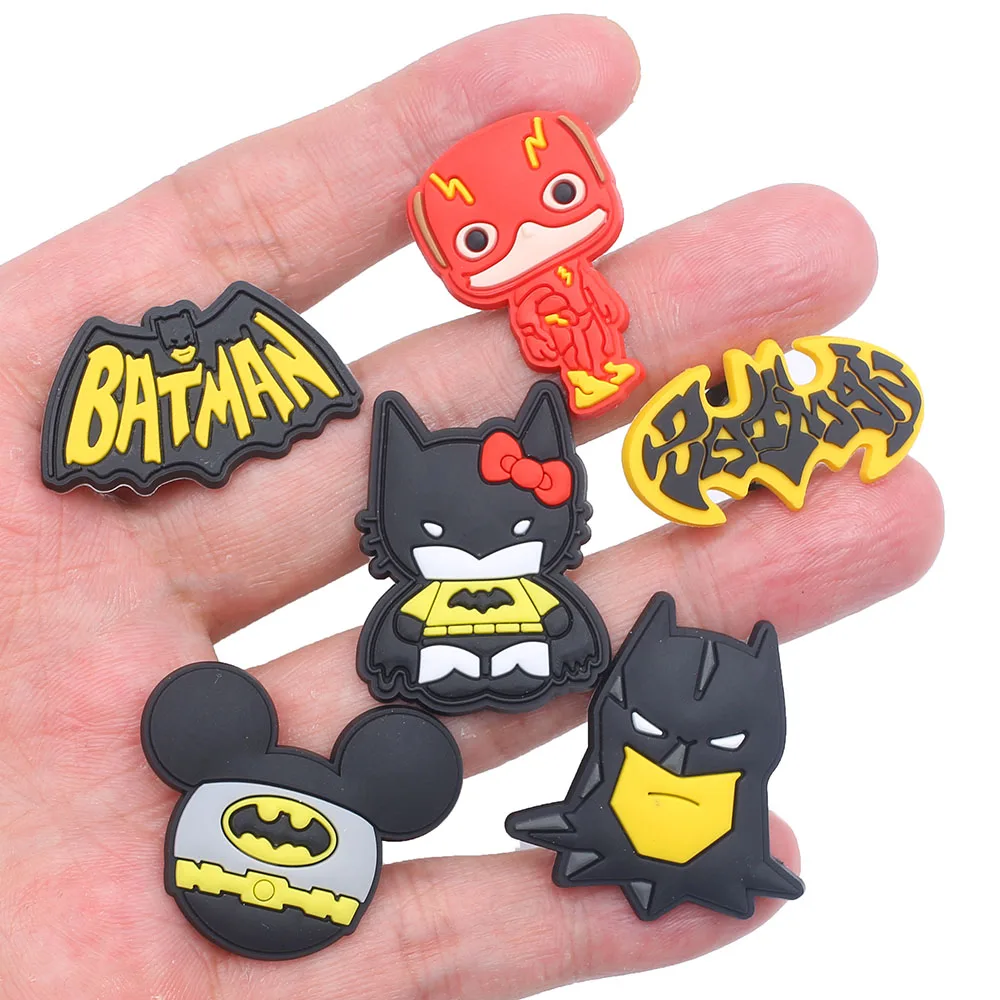 7-15 قطعة/المجموعة Miniso جوكر الرجل الحديدي خارقة الفيلم ل الكرتون الأحذية سحر PVC اكسسوارات الديكور ل الكلاسيكية تسد الاطفال الهدايا