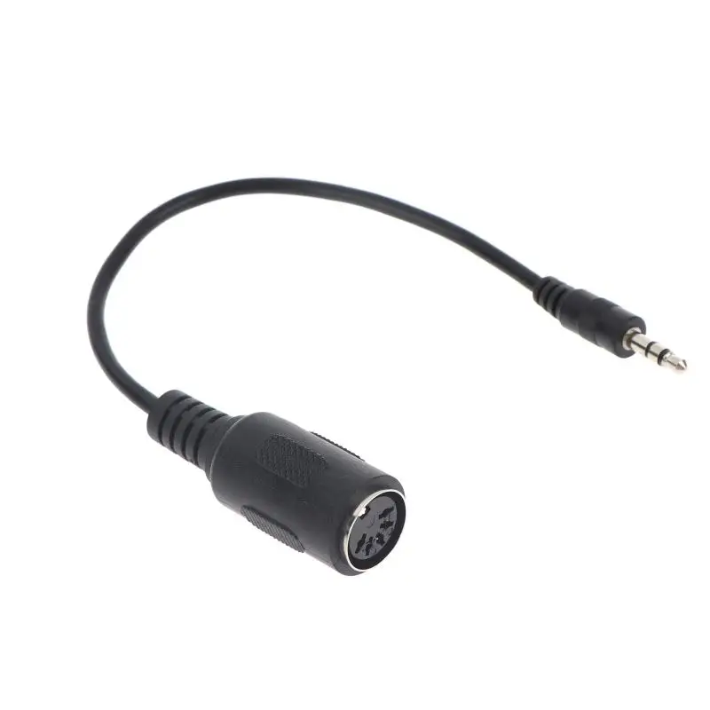 @*MIDI DIN 5 to 3.5mm TRS Converter Cable Enhanced Signal Clarity Anti Interference for Audio Workstation Use