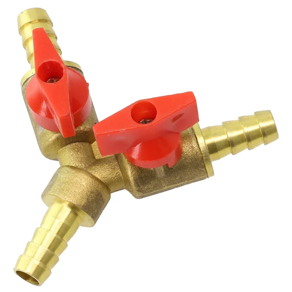 

Convenient 3 Way Brass Shut Off Ball Valve, Perfect for Garden Irrigation and Aquarium Supplies 8mm10mm Hose Y