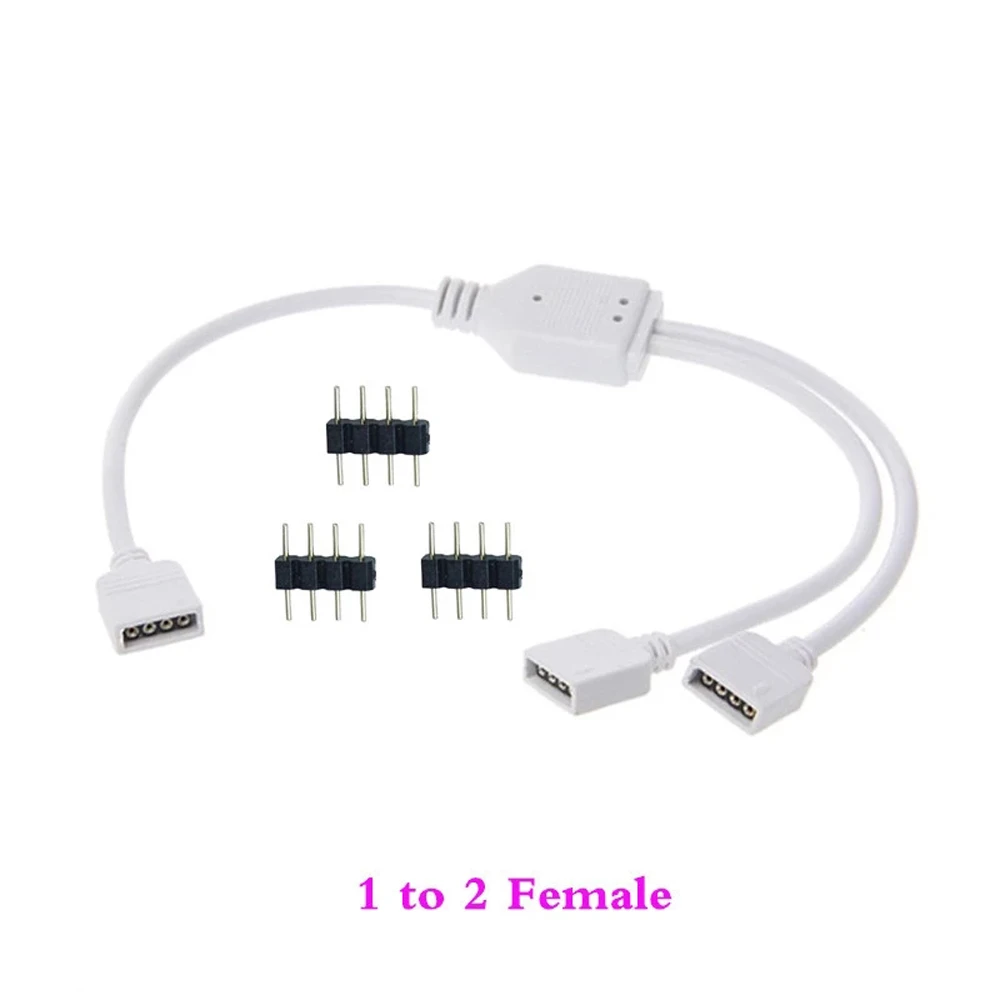 

LED Strip Connector for 5050 3528 LED Strip Adapter 4 Pin Splitter Cable RGB Extension Cable 4Pin RGB Splitter RGB Connector