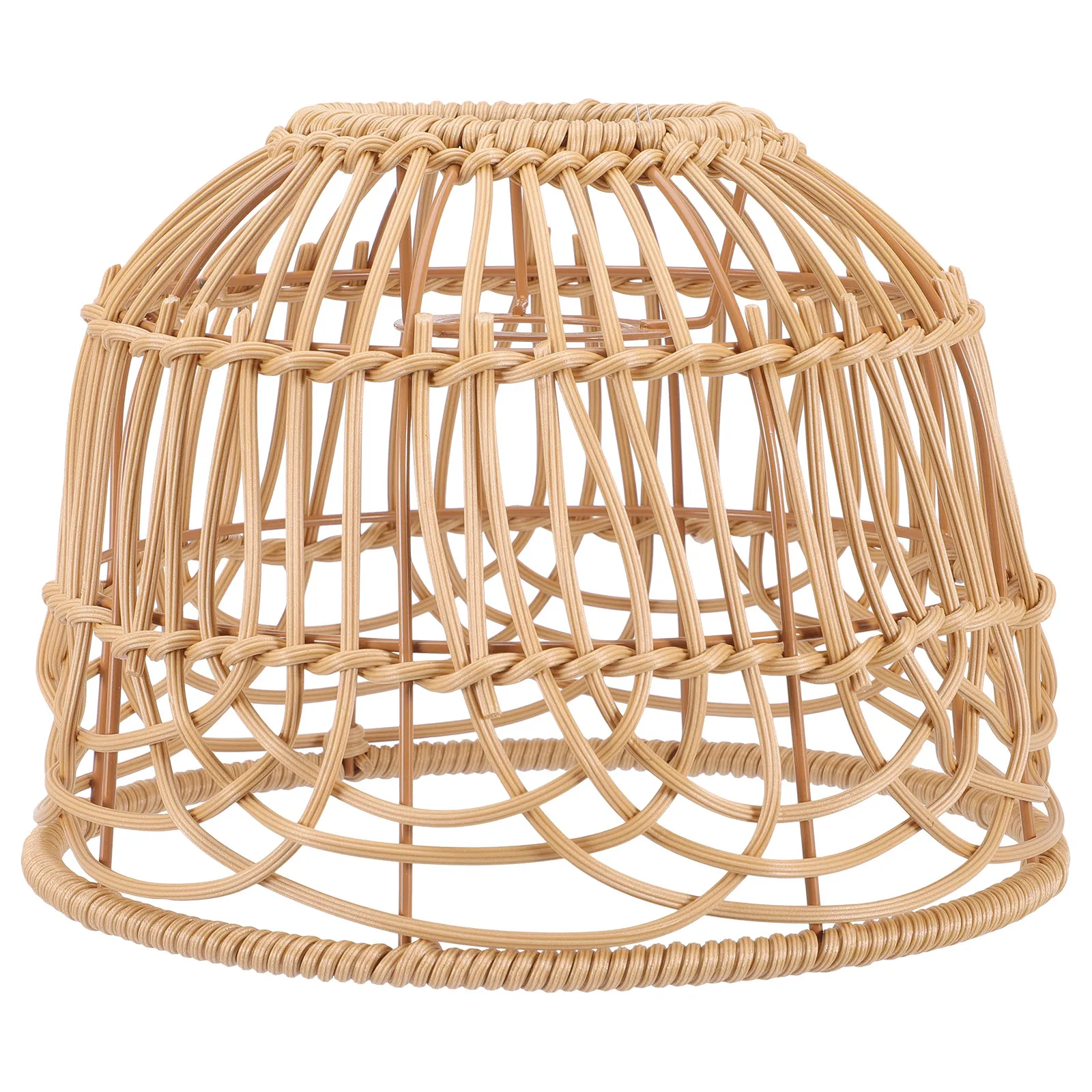 

Декоративный абажур в деревенском стиле из имитации ротанга для подвесного светильника, мягко рассеивающий свет, идеально подходит для гостиной, спальни, кабинета.