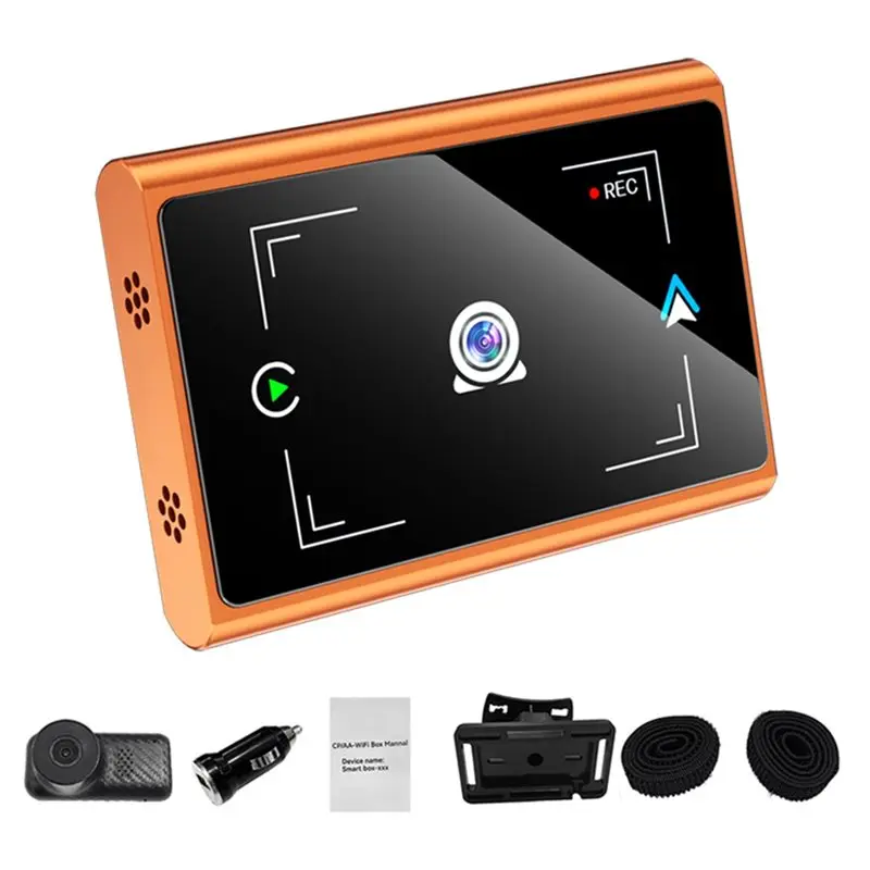

Carplay Android Auto Compatible 1080P HD Reversing Camera Bluetooth+ Wifi Car Baby Monitor For Rear Seat In-Car Recorder For Pet