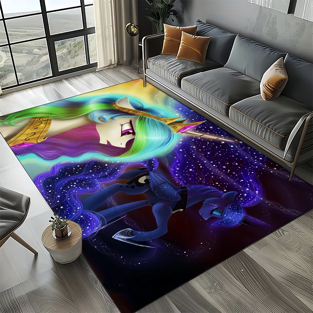 私の小さなポニーの3D漫画のカーペット、寝室のリビングルームのためのかわいいウサギ、家のソファの装飾、子供の大きな装飾のフロアマット、ギフト、27スタイル