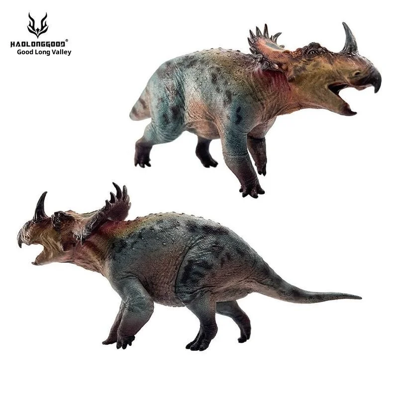 

Prehistoric Dinosaurs Chinese Ceratopsian Herbivorous Dinosaur Figurine Toy Simulation Model Holiday Gift Desktop Ornament 1/35