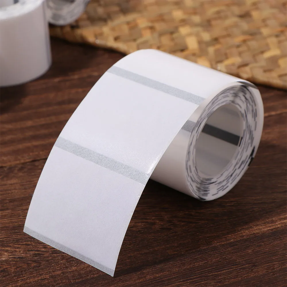 230Pcs Transparent Blank Label Sticker DIY Waterproof Self-Adhesive Label Tear Resistant Square/Round Thermal Printing Paper