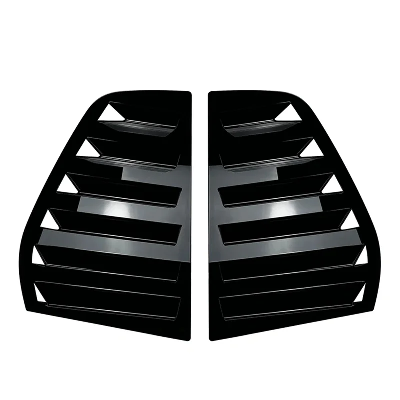 

For Golf 5 MK5 Car Rear Louver Window Side Shutter Cover Trim Sticker Vent Scoo Piano Black Replacement