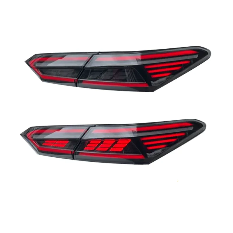 LED Tail Light Assembly For Toyota Camry 2018-2022 Modified Dynamic Taillight Rear Lamp 4pcs Turn Signal