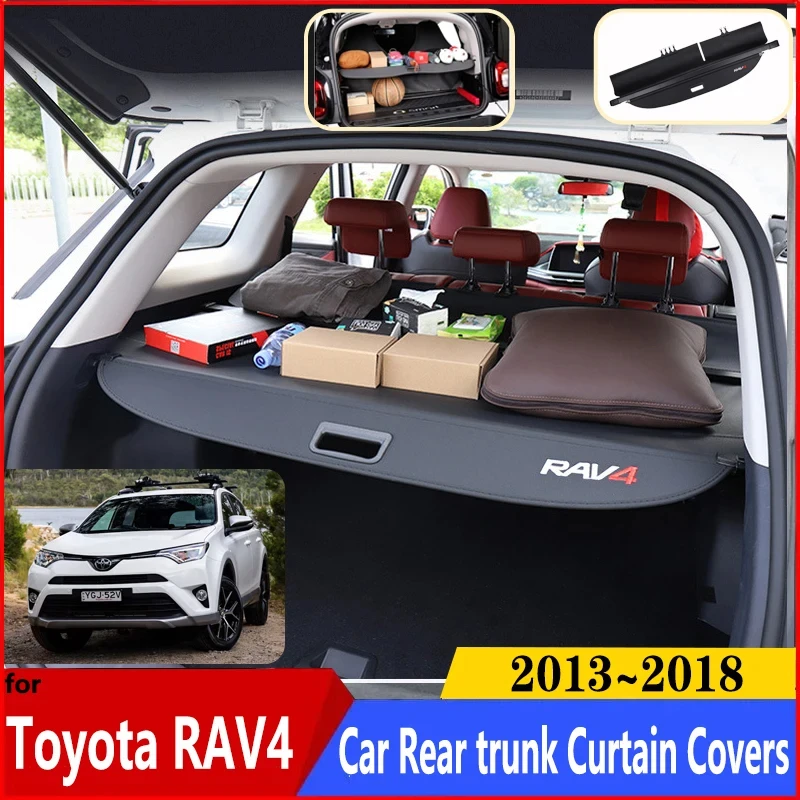 

Для Toyota RAV4 RAV 4 MK4 XA40 2013 ~ 2018 2015 автомобильные Роскошные багажные занавески багажника грузовые Чехлы Анти-шпион автомобильные аксессуары