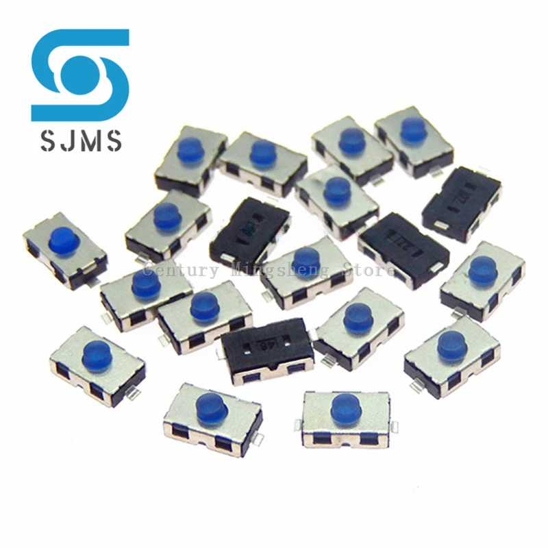 10PCS 3*6*2.5 NO Micro Switch Normally Closed 3*6 SMD Touch Silica Gel Button Keys Interrupteur 4*6 NC Soft Button SMD 3x6x2.5