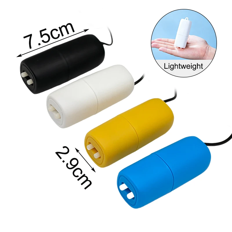USB-Aquarium-Sauerstoffpumpe, tragbarer Mini-Doppelloch-Luftkompressor, geräuscharmer Belüfter für Fischbecken, einstellbares Luftvolumen, Zubehör – Detail 3