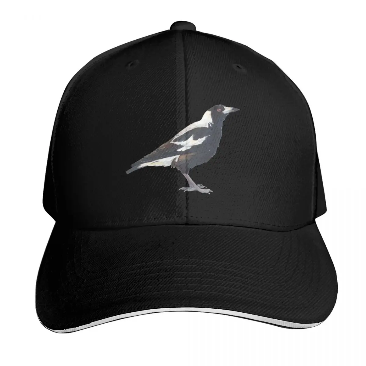 Australian Magpie - bird watercolour painting Baseball Cap Men Women Casual Summer Sport Sun Cap