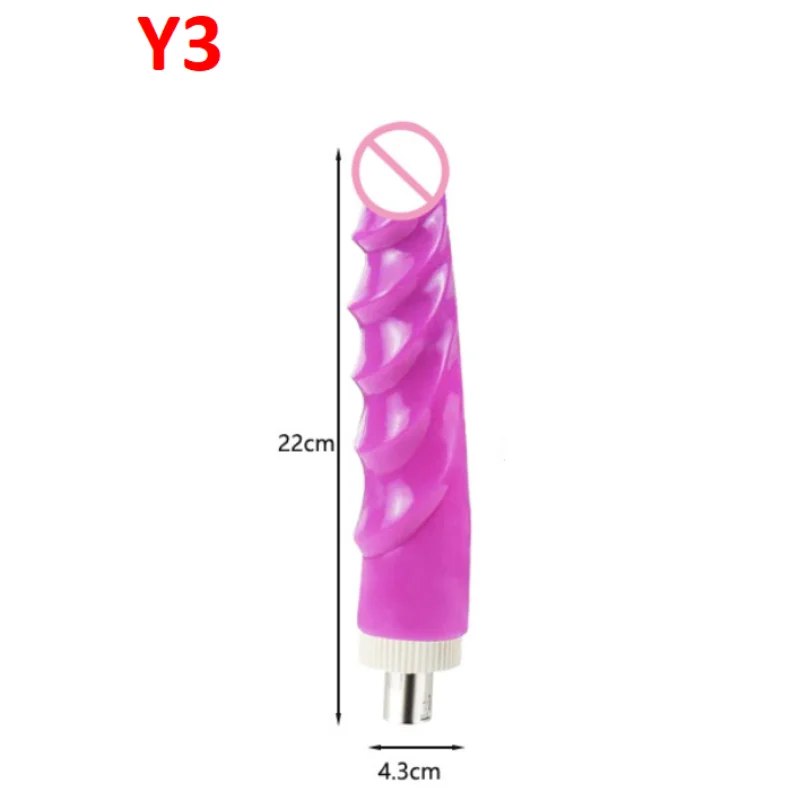 Automatic Sex Machine Dildos Attachment with 3XLR Connector Solid Soft silicone Big Penis Sex Toys for Women Masturbation