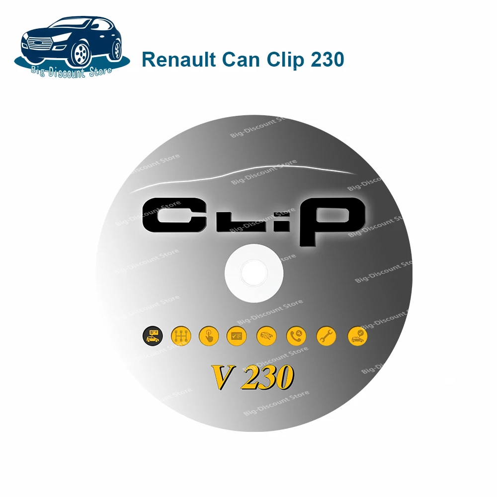 Software 2024 Newest Can Clip Rena-ult Full chip 230 For Renault OBD2 Diagnostic Pin Extractor Can Clip V230 from1998-2023