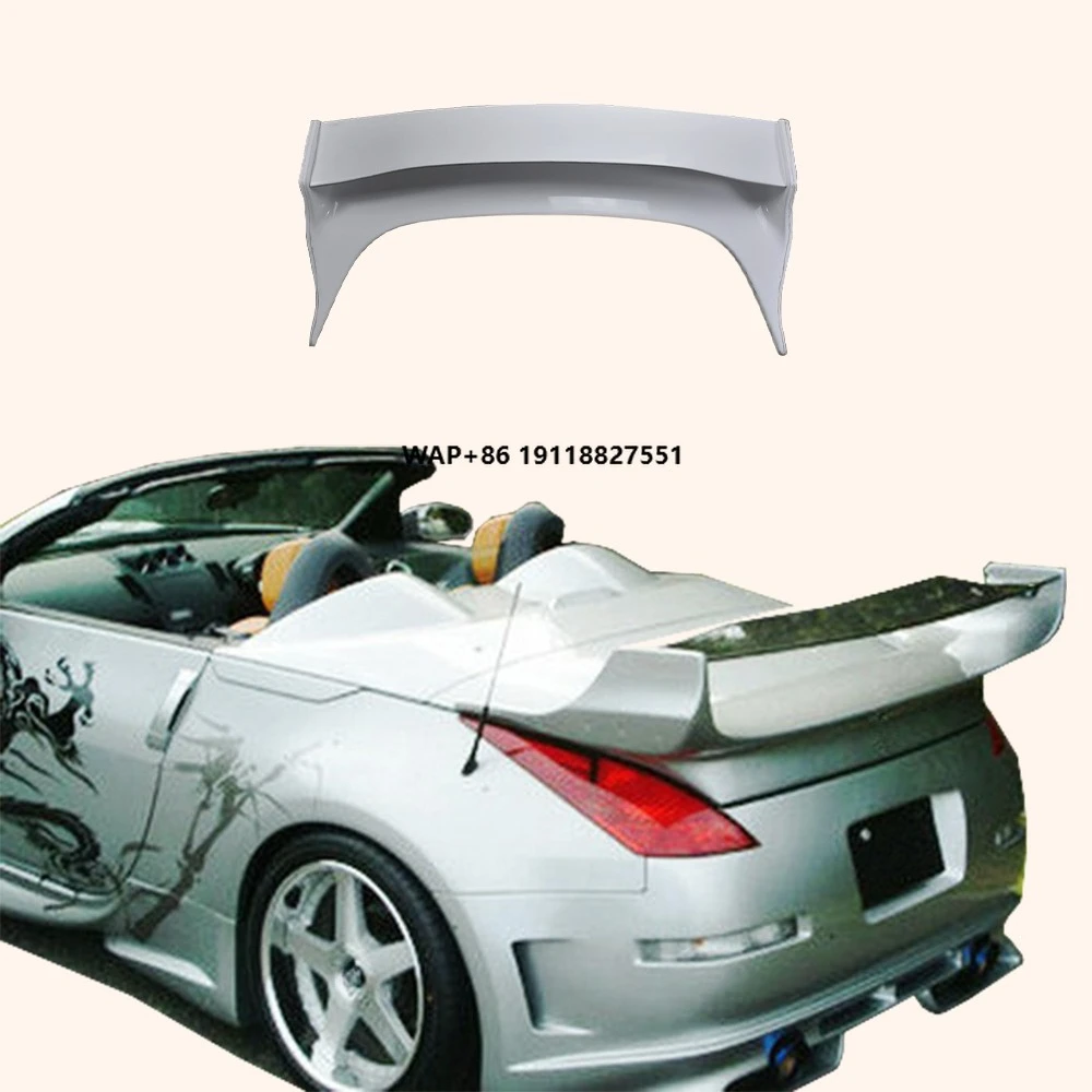 

For Z33 2003-08 350Z Convertible Only VR Rear Spoiler Fiberglass Unpaint Body Parts