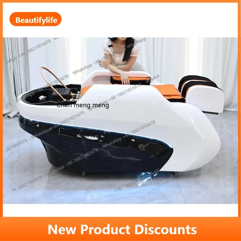 

A56 Роскошный салонный умывальник на заказ, 4d электрические массажные спа-кровати всего тела, широкая кровать для шампуня