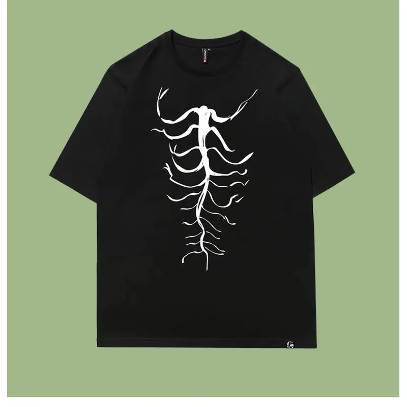qq023attack-on-titan-hallucigenia-stampa-tee-eren-jaeger-cosplay-estate-casual-t-shirt-a-maniche-corte