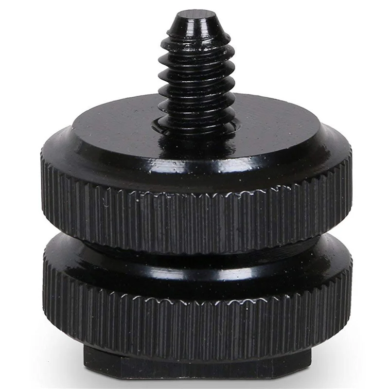 Suporte de sapata para câmera AAAEL para adaptador de parafuso de tripé de 1/4 polegadas-20, montagem de sapata flash para equipamento de câmera DSLR (pacote com 16)