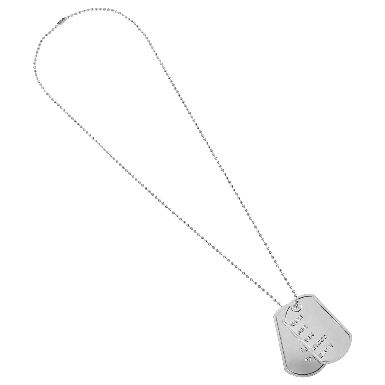 

Dog Tag Necklace Mens Jewelry Chains Friend Dogtag Cosplay Metal Tags Carnivals Costume Parties Roleplaying Toys