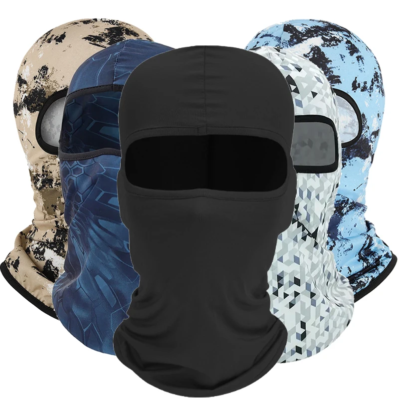 Motorcycle Face Mask Cool Sunscreen Balaclava Quick-Dry Lycra Moto Biker Wind Cap Mask Windproof Bicycle Cycling Headgear