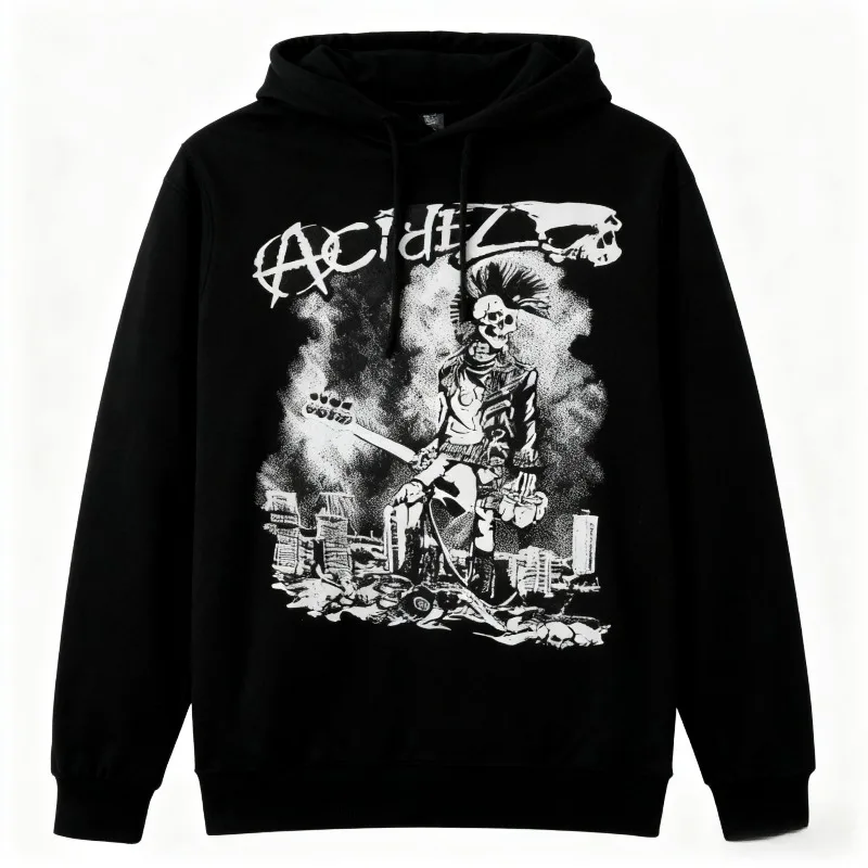 خمر Slipknots إعداد الجحيم جولة النساء هوديي أسود المعادن الثقيلة روك باند الرجال النساء الهيب هوب الجمالية الجرافيك التي شيرت Y2k القمم