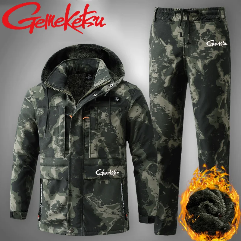 

Autumn/winter Brand Soft Shell Assault Suit Outdoor Waterproof Fishing Suit New Warm Work Suit Windproof Thick Cold Proof Suit