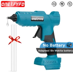 Makita 18V lityum pil akülü sıcak tutkal tabancası için ONEKFYFD endüstriyel Mini tutkal tabancaları termo elektrik onarım aracı