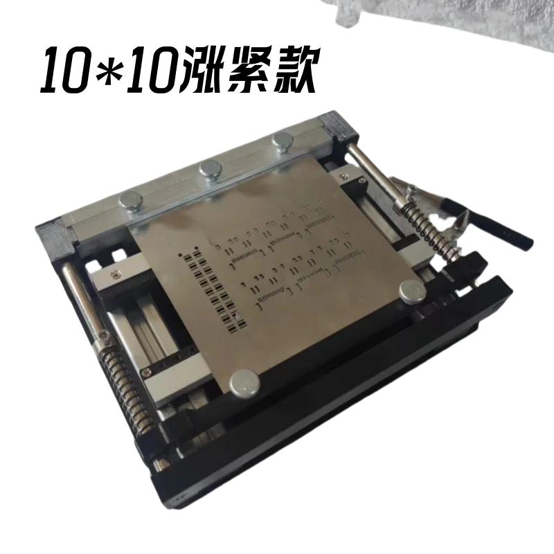 Manual Mini SMT PCB Solder Paste Printing Table Micro Desktop Screen Printer with Steel Mesh Stencil for Circuit Board Soldering