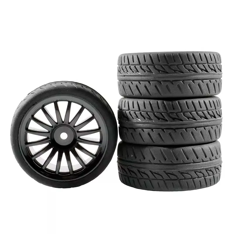 4 Stuks 12 Mm Hex 65 Mm Rc Auto Rubberen Banden Velg Voor 1/10 HPI Hsp 94123 WLtoys 1/14 144001 Rc Auto