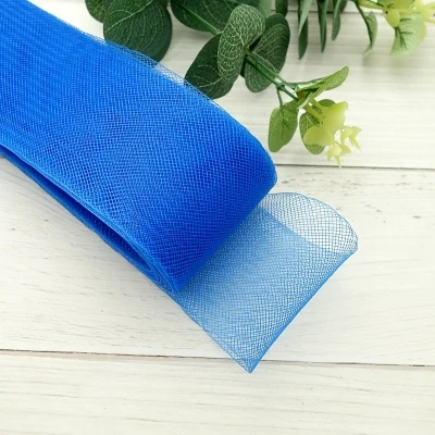 Soft Polyester Mesh Ribbon Flat Plain Crinolines Braid With Horsehair Fabric For Hats/Craft/Wedding Dress Sewing Accessories view 6
